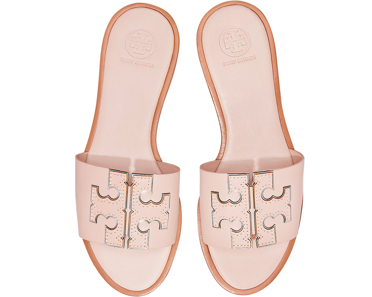 Tory Burch Sea Shell Calf Leather Ines Slides 5 US at FORZIERI