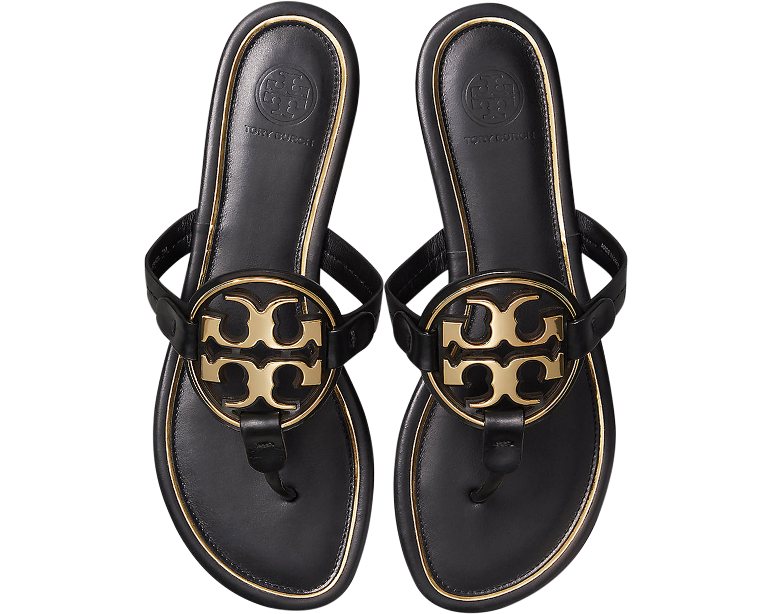 Tory Burch Perfect Black Metal Miller Sandals 5 US at FORZIERI