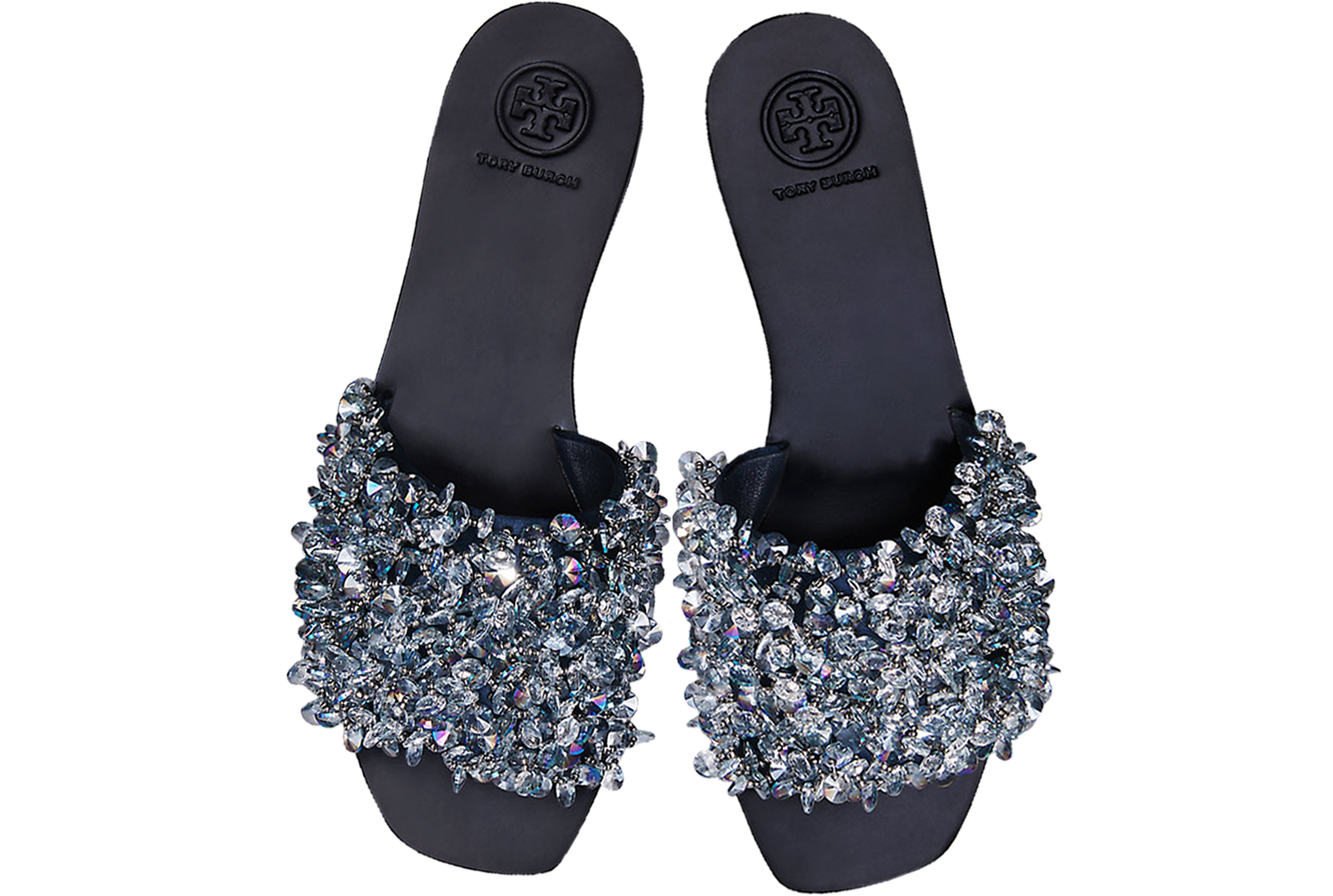 crystal tory burch sandals