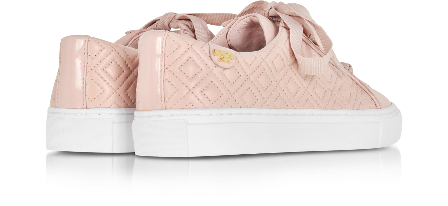 pink quilted shoes