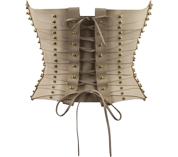 Una Burke Cream Laced Strapped Bustier at FORZIERI