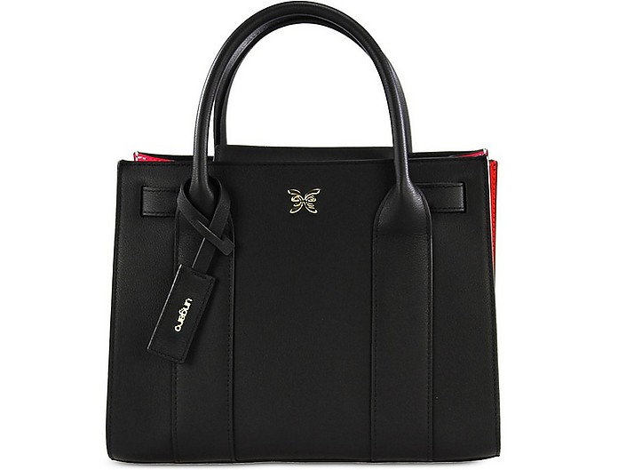 Women's Leather Everyday Small Handbag w/Shoulder Strap - Ungaro
