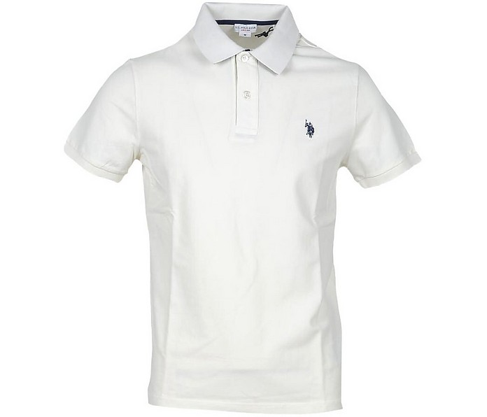 White Cotton Men's Polo Shirt - U.S. Polo Assn.