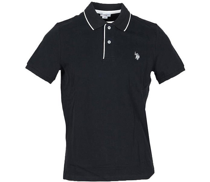 Black Cotton Men's Polo Shirt - U.S. Polo Assn.