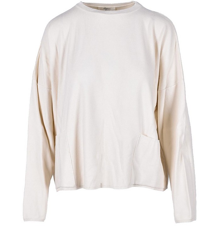 Women's Cream Sweater - ViCOLO