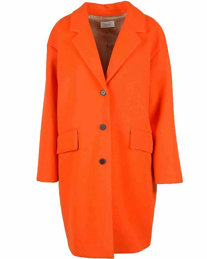 Women's Orange Coat - ViCOLO