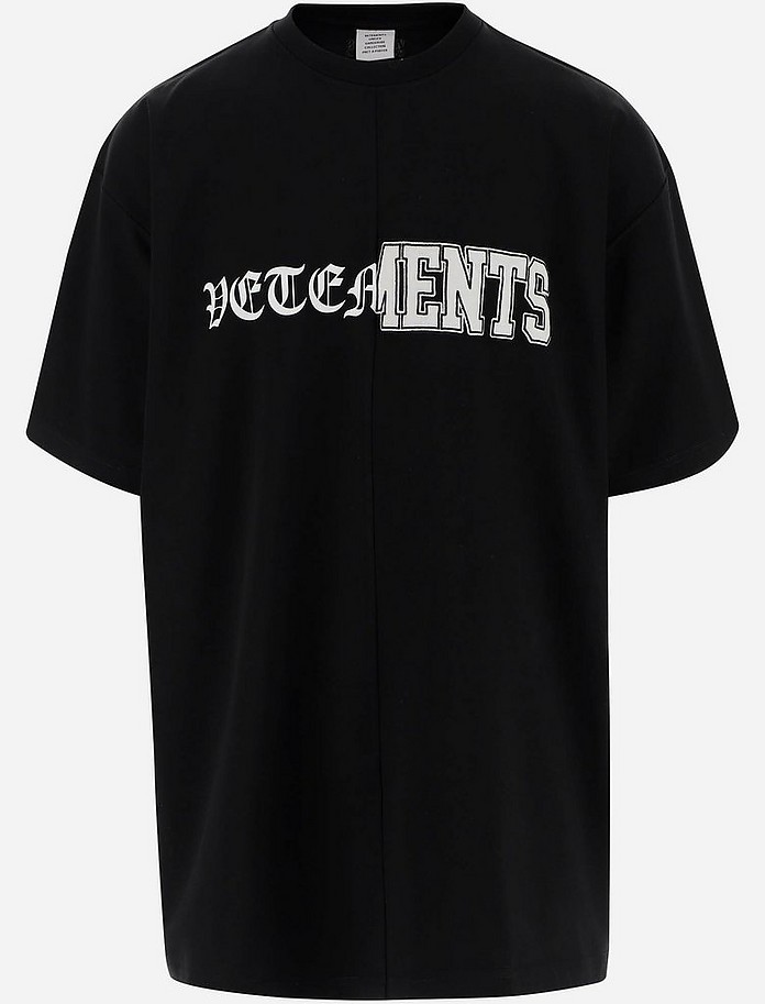 Black Short sleeves T-shirt - Vetements