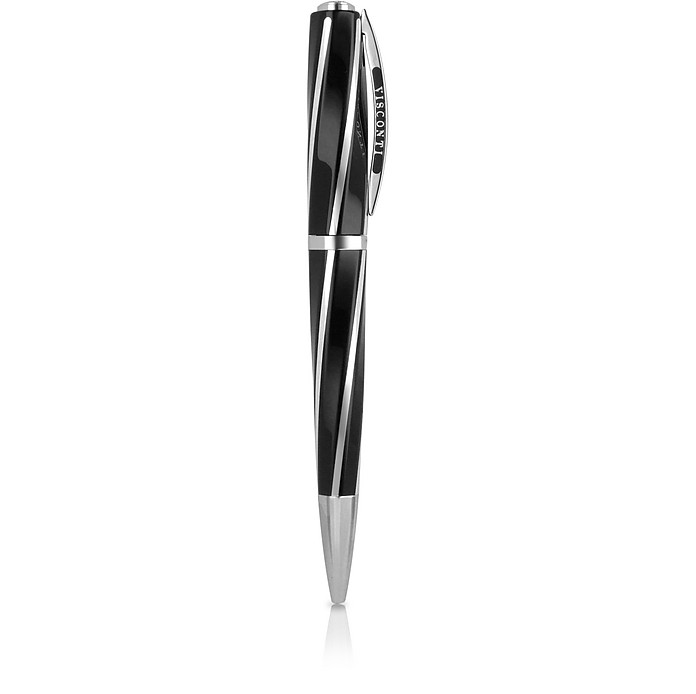 Divina Elegance Lucite and Sterling Silver Ball Point Pen - Visconti