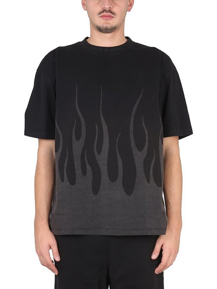 T-Shirt Corrosive Flames - Vision Of Super
