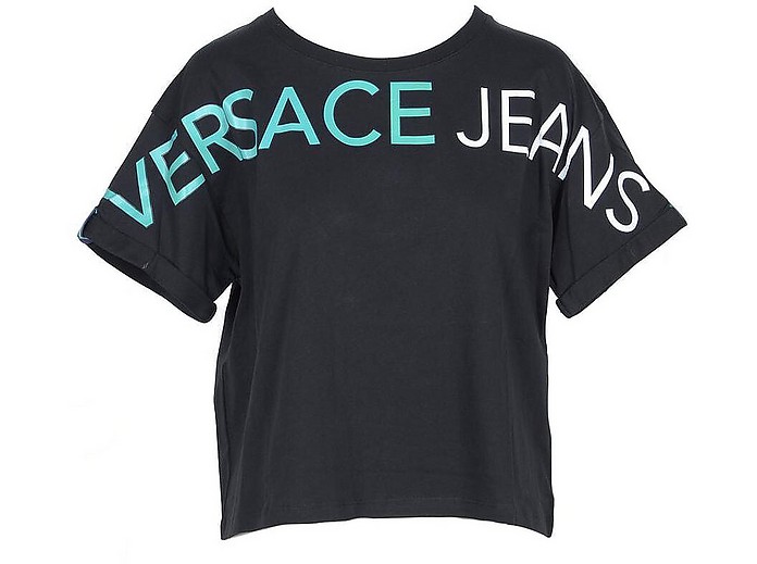 Women's Black T-Shirt - Versace Jeans