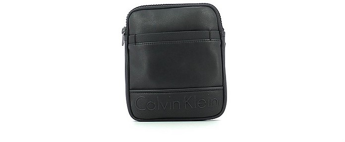 Black Small Bennet Flat Crossbody Bag - Calvin Klein Collection