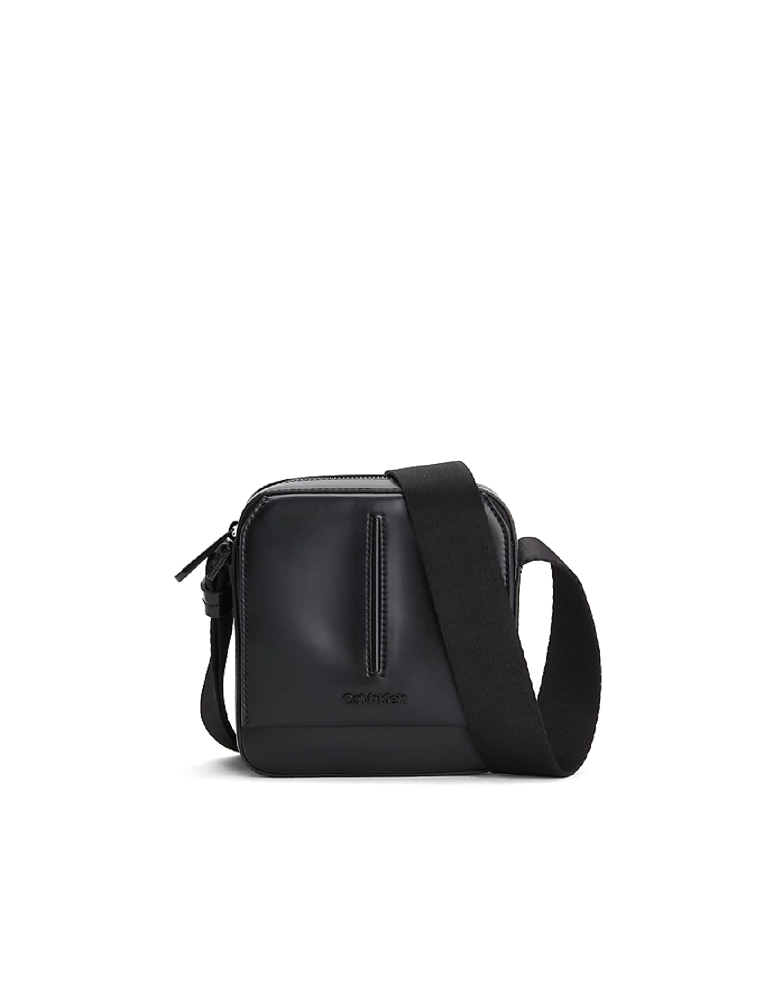 Calvin Klein Collection Designer Men's Bags Men's Black Crossbody Bag In Noir