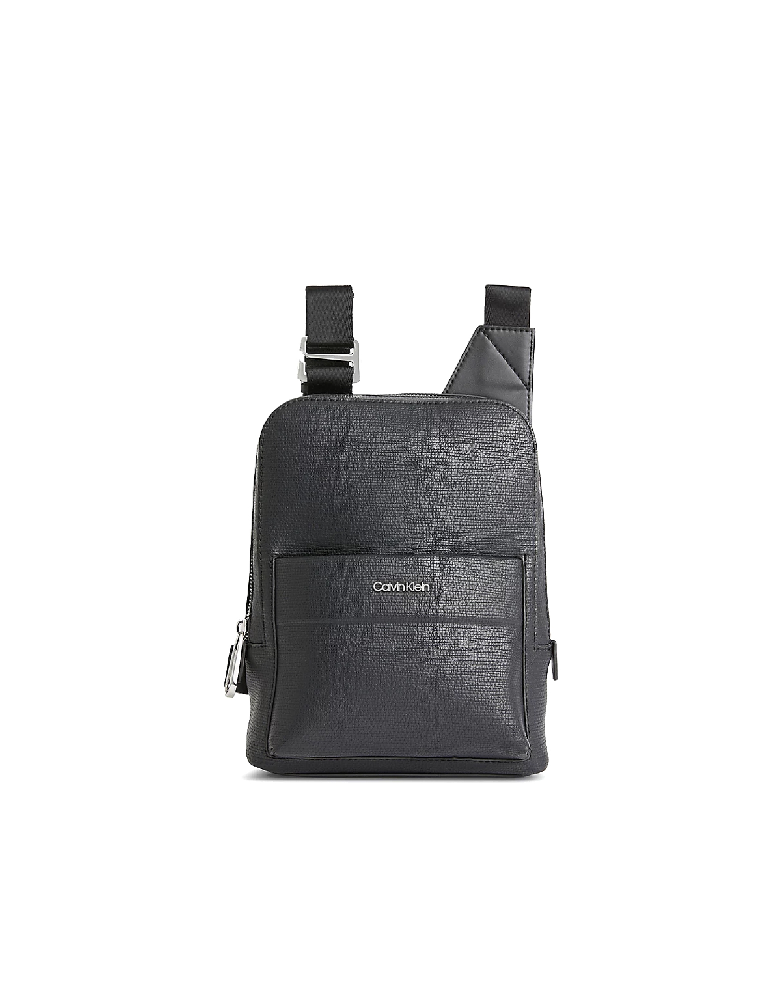 Calvin Klein Collection Designer Men's Bags Men's Black Crossbody Bag In Noir