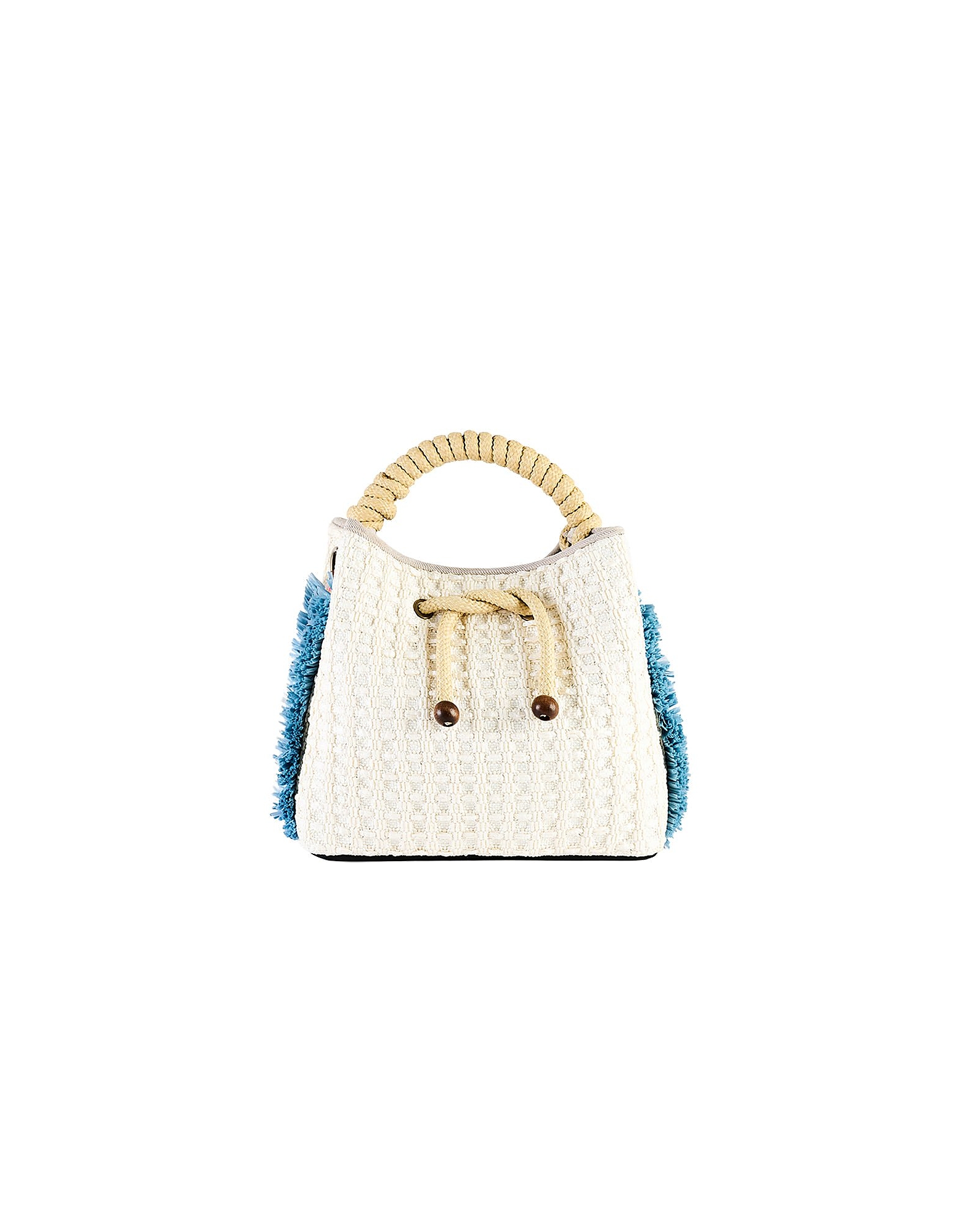Viamailbag Designer Handbags Cayos Fringe - Top Handle Bag In Blanc