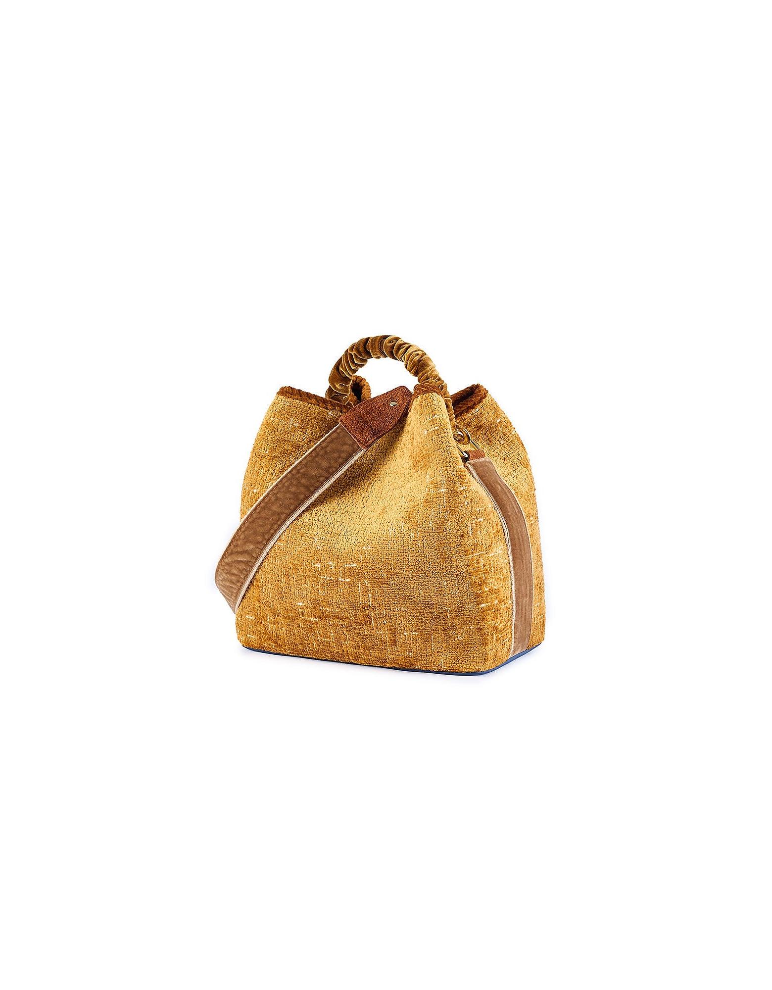 Viamailbag Designer Handbags Coral Chenille - Bucket Bag In Burgundy