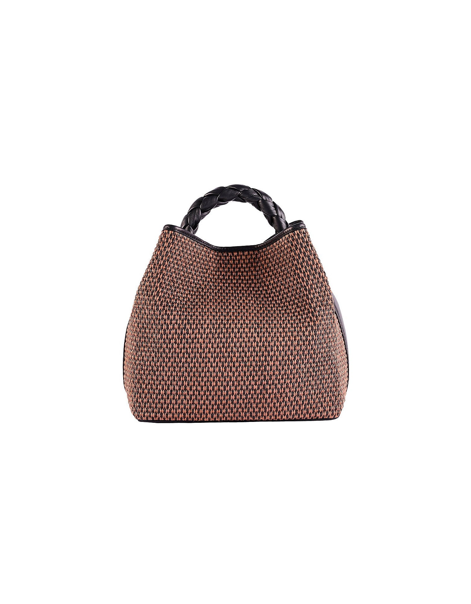 Viamailbag Designer Handbags Coral Nomad - Natural And Black Top Handle Bag In Blue