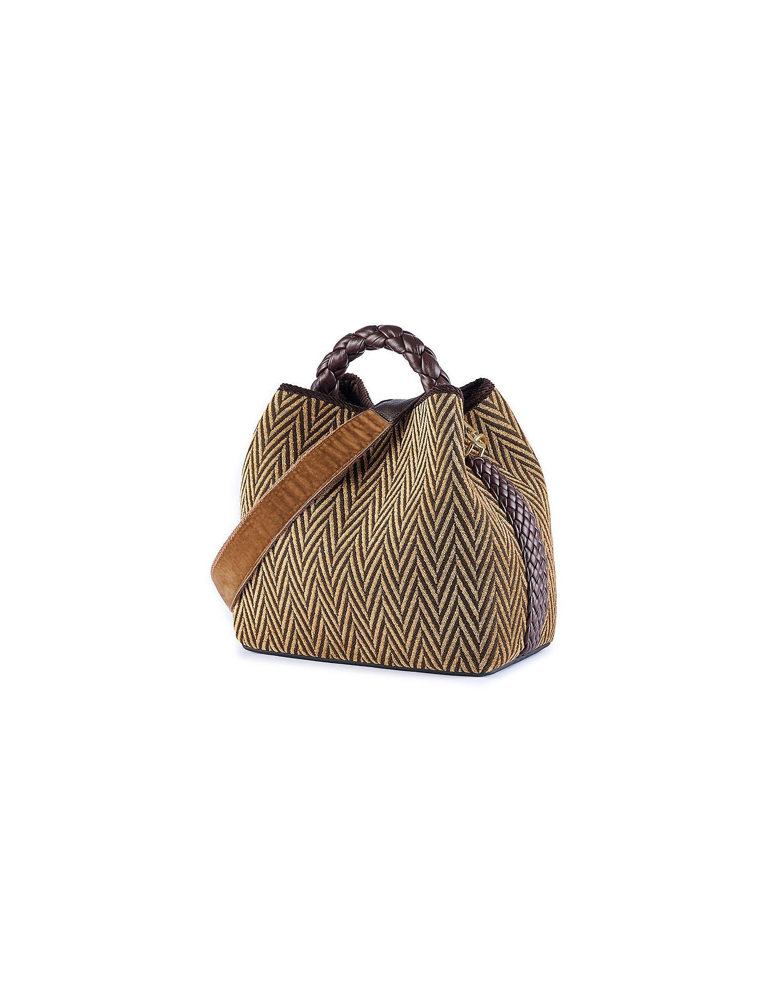 Viamailbag Designer Handbags Coral Sac - Light Brown Bucket Bag In Marron
