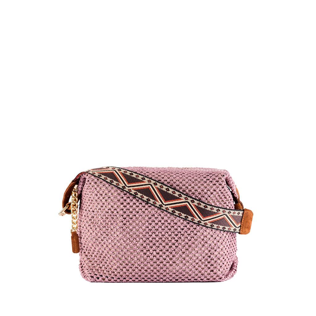 Viamailbag Designer Handbags Maya Drill - Shoulder Bag In Rose