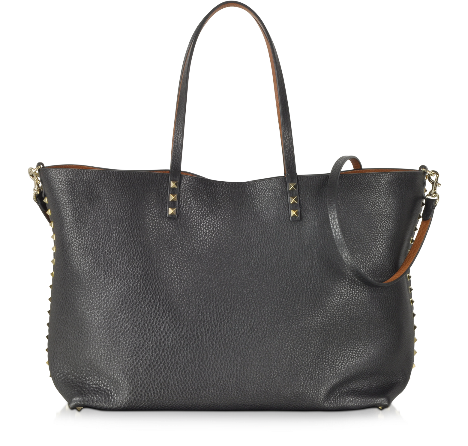 Valentino Rockstud Double Leather Tote at FORZIERI