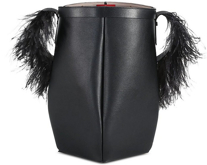 Black Leather Shoulder Bag - Valentino