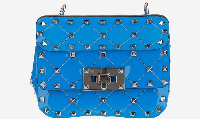 Blue Micro Rockstud Spike Shoulder Bag - Valentino