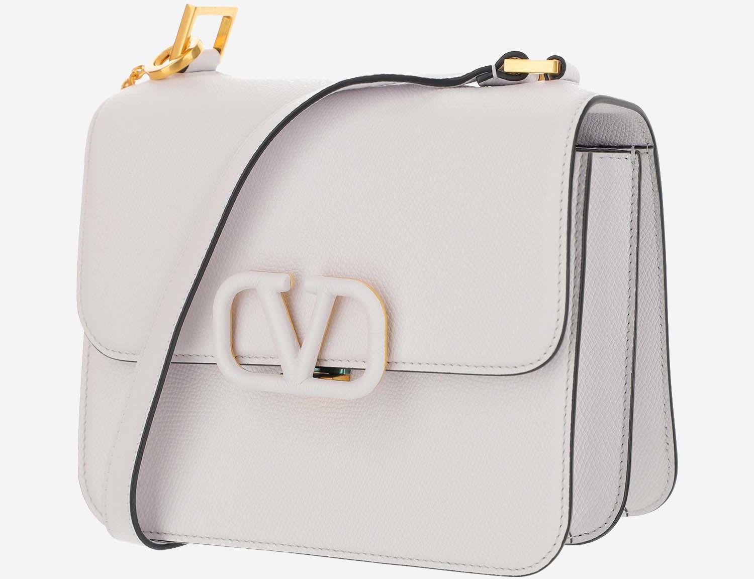 Valentino White VSling Shoulder Bag at FORZIERI