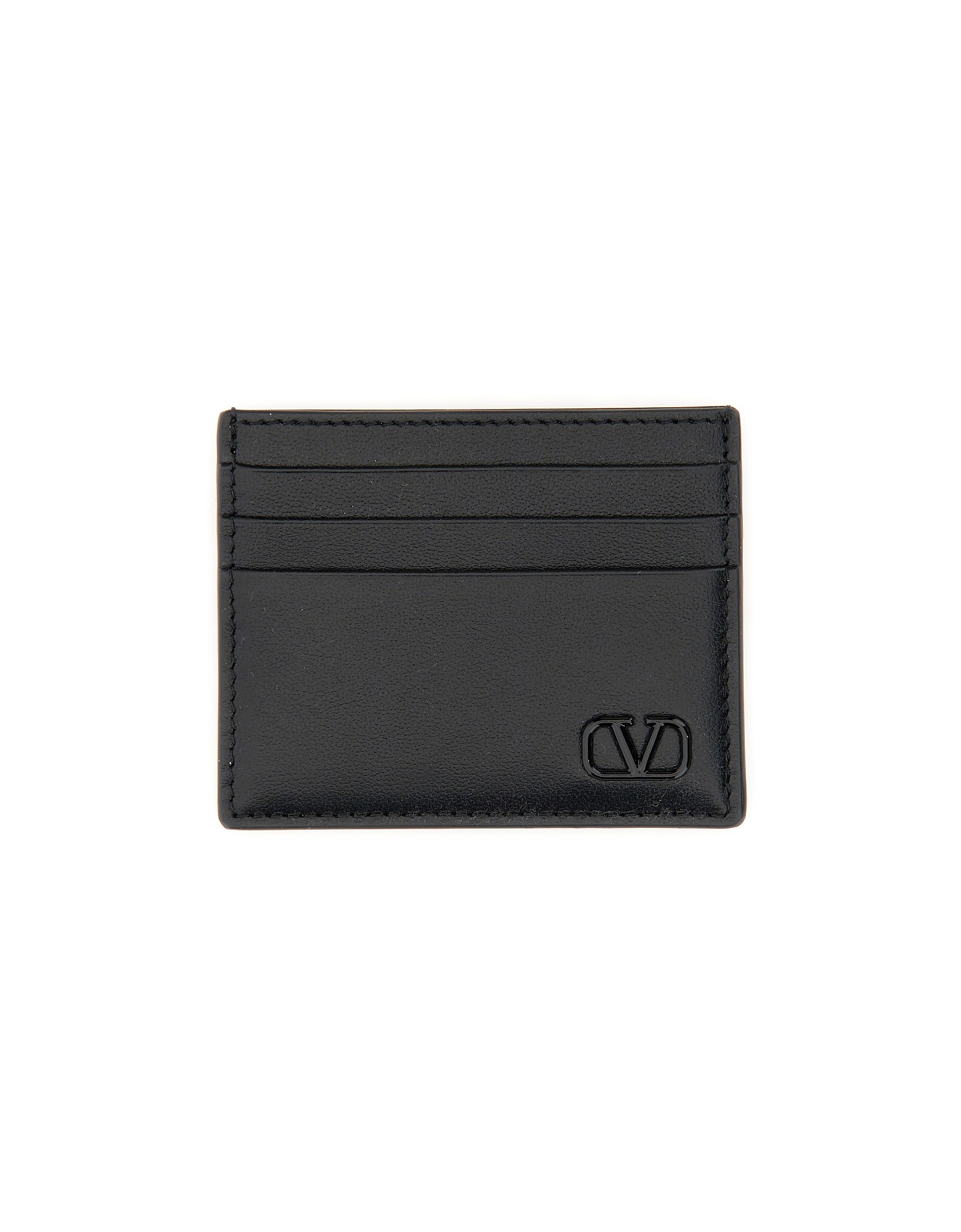 Valentino Garavani Designer Men's Bags Card Holder With Logo In Black