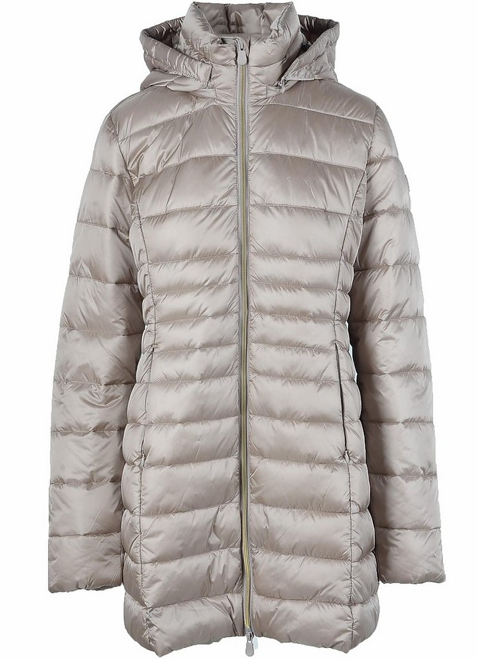 Women's Beige Padded Jacket - Save The Duck
