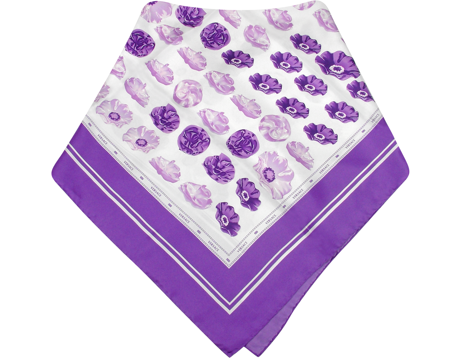 purple silk scarf