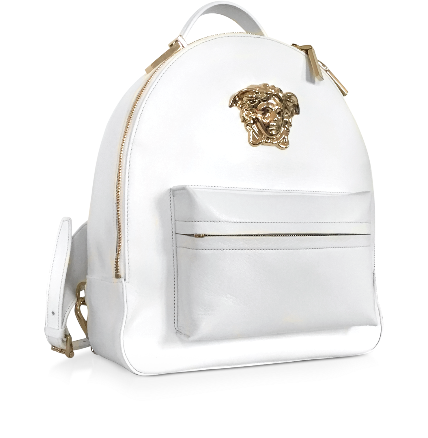 Versace Medusa Palazzo White Nappa Leather Backpack at FORZIERI