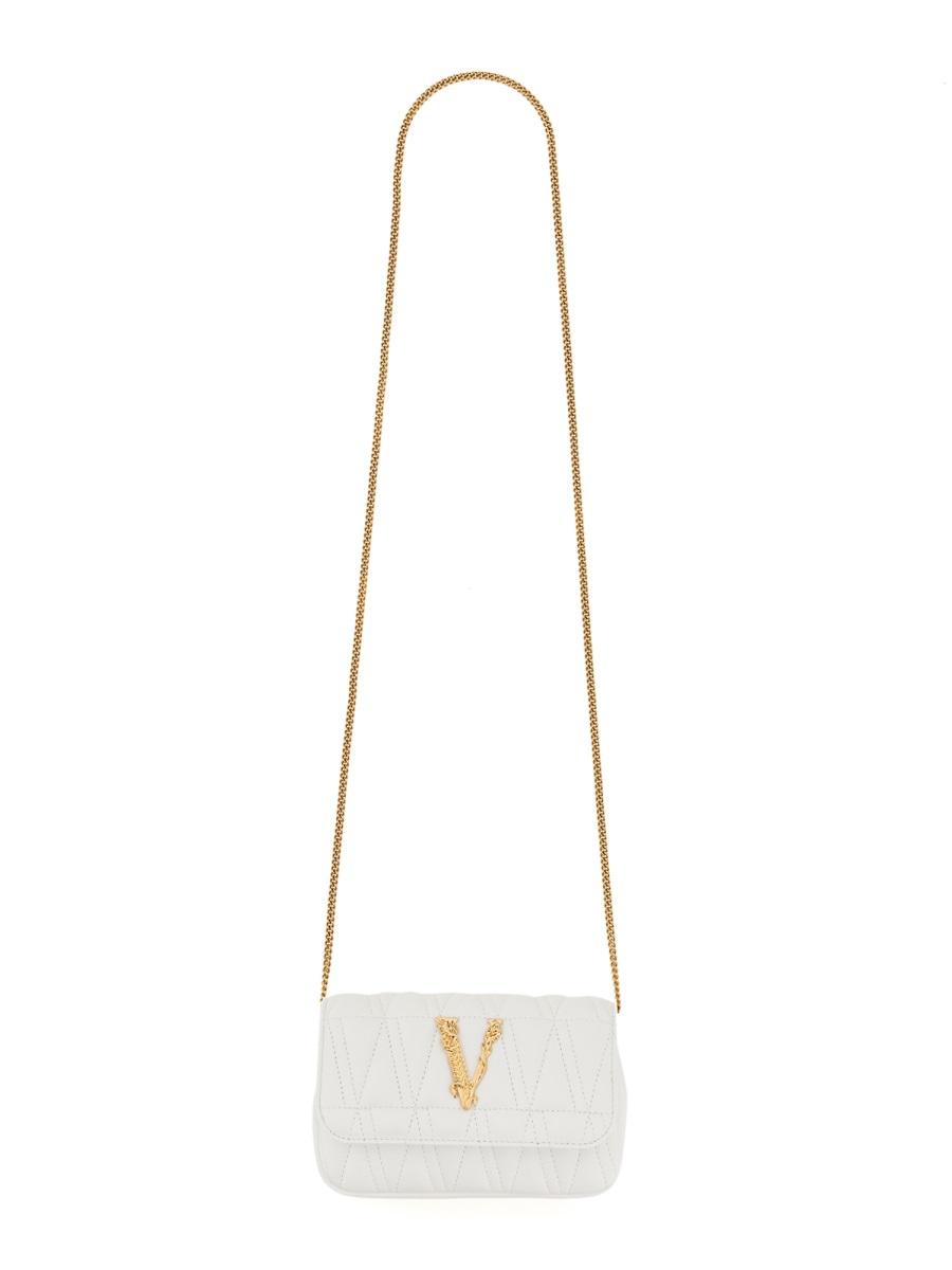 Versace Designer Handbags Bag "virtus" In Black