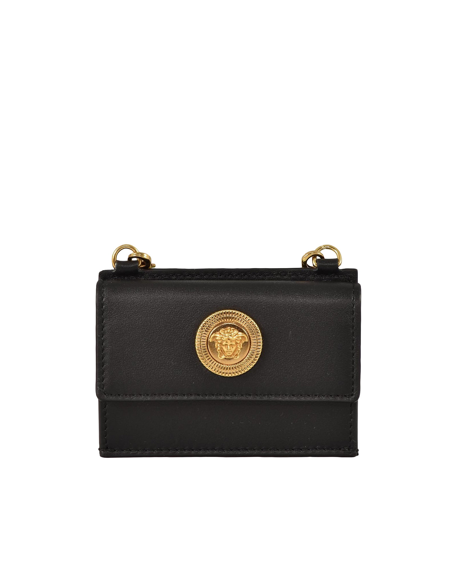 Versace Designer Men's Bags Men's Black Wallet