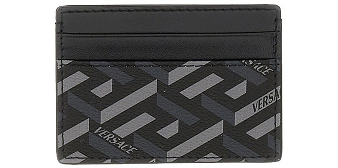 Card Holder With Logo Print - Versace