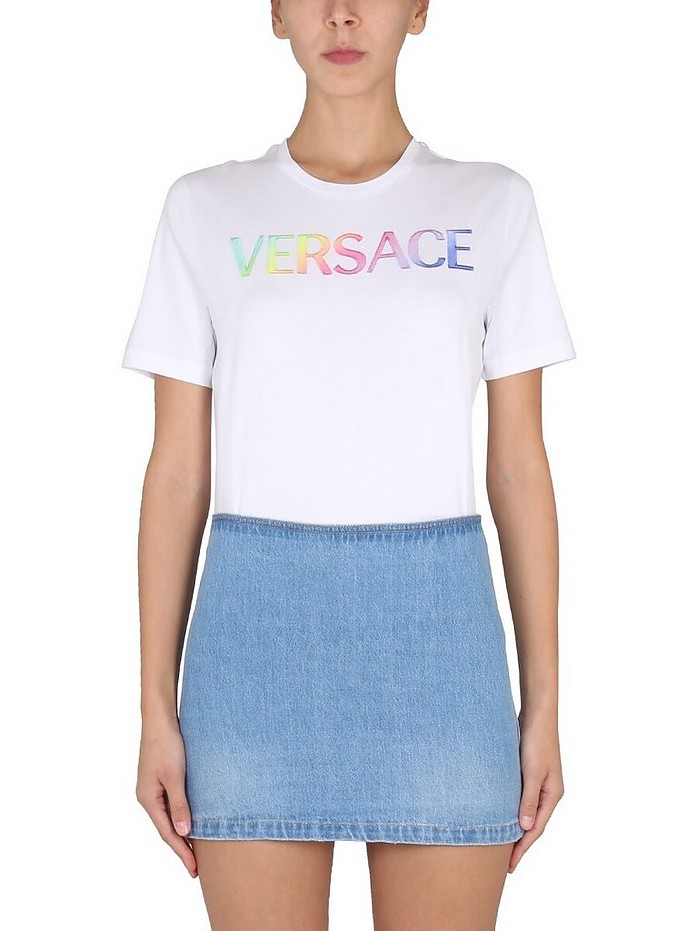 T-Shirt With Logo - Versace