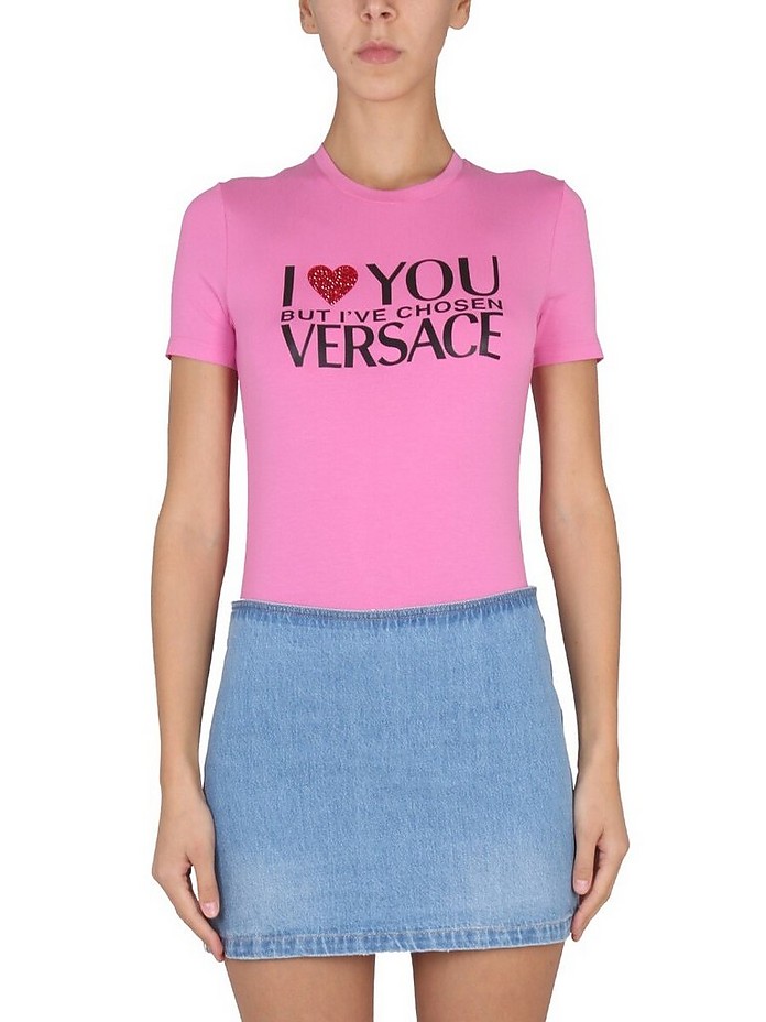 T-Shirt With Logo - Versace