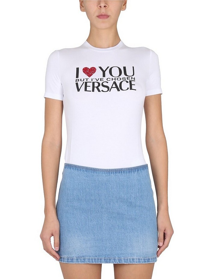 T-Shirt "I ♡ You But..." - Versace