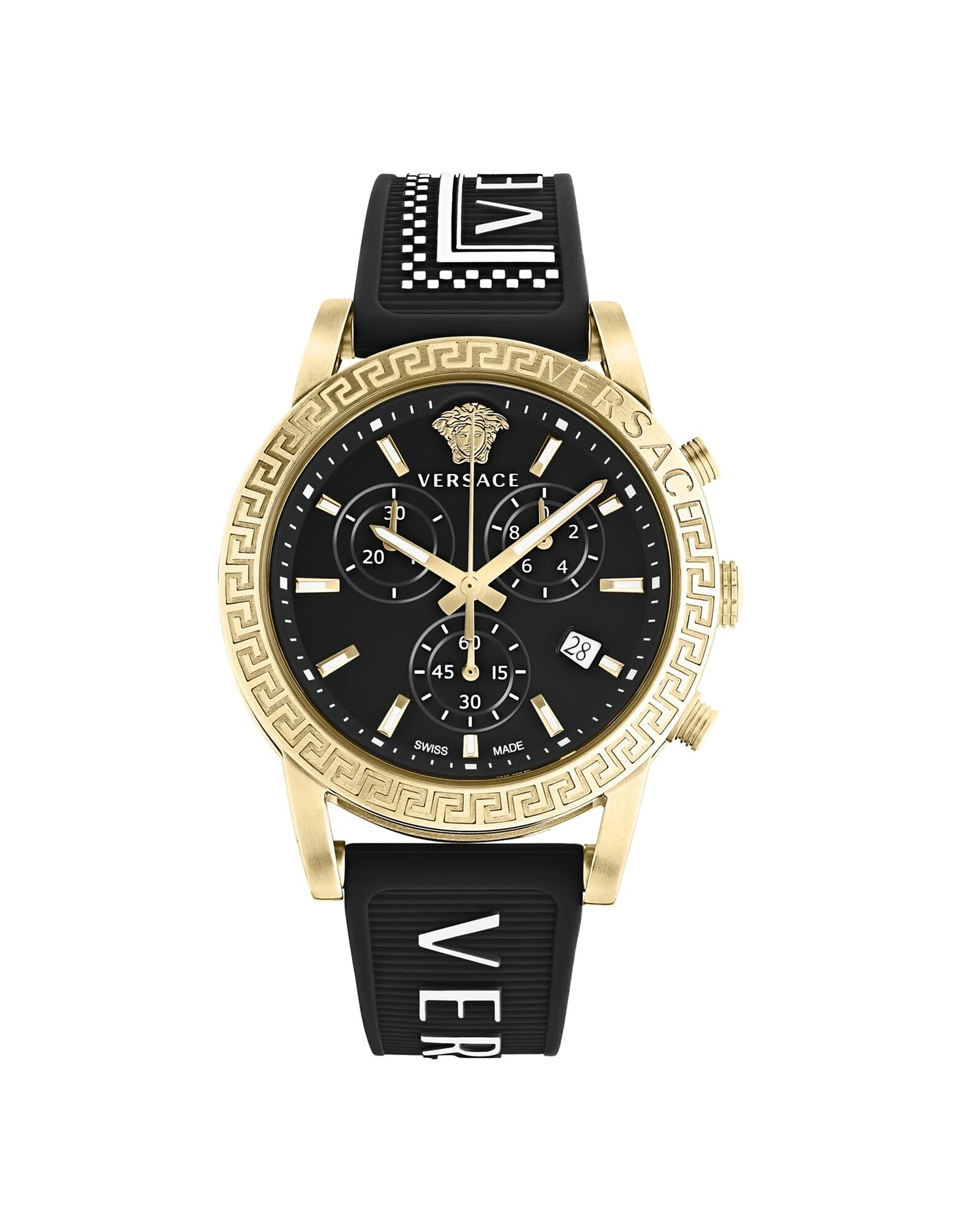 Versace Designer Women's Watches Women's Quartz Analogue Watch In Gold