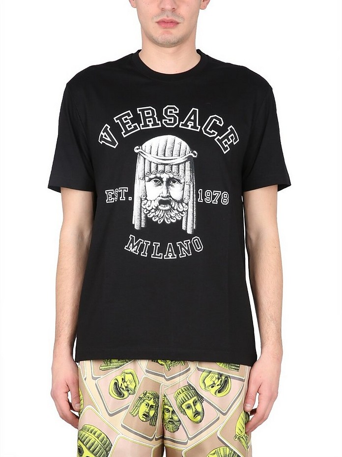 La Maschera Logo T-Shirt - Versace 范思哲