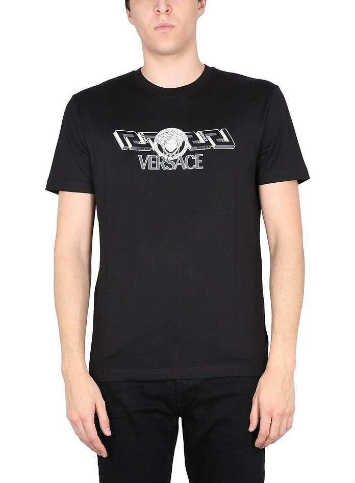 T-Shirt With Logo - Versace / ヴェルサーチ