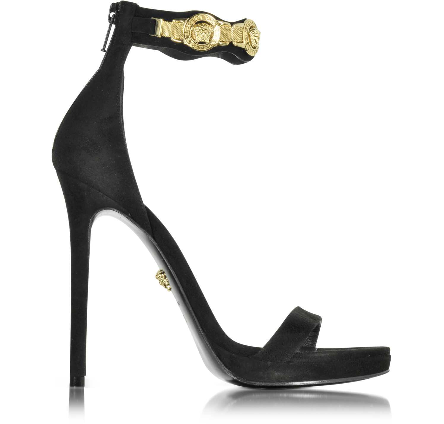 versace heels black