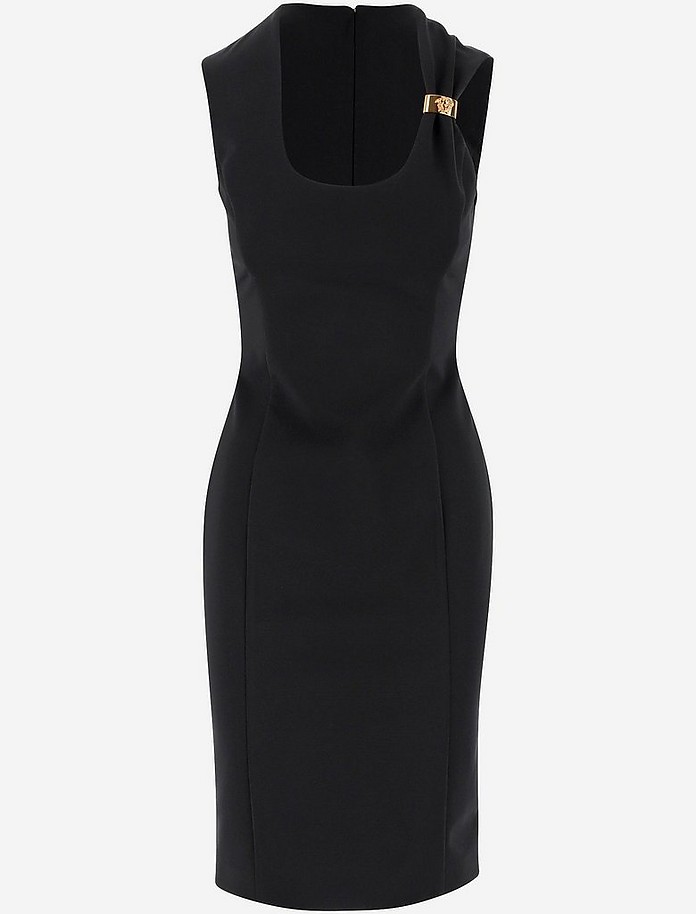 Black Stretch Fabric Women's Dress - Versace