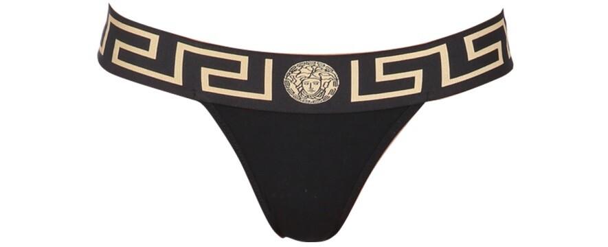Versace Thong With Greek 3 at FORZIERI