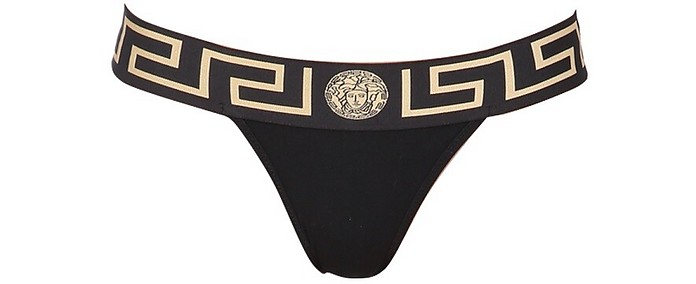 Versace Thong With Greek 3 at FORZIERI Canada