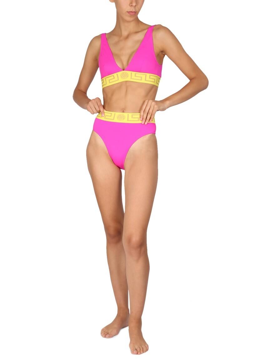 Versace Bikini Top With Greek Border 1 at FORZIERI