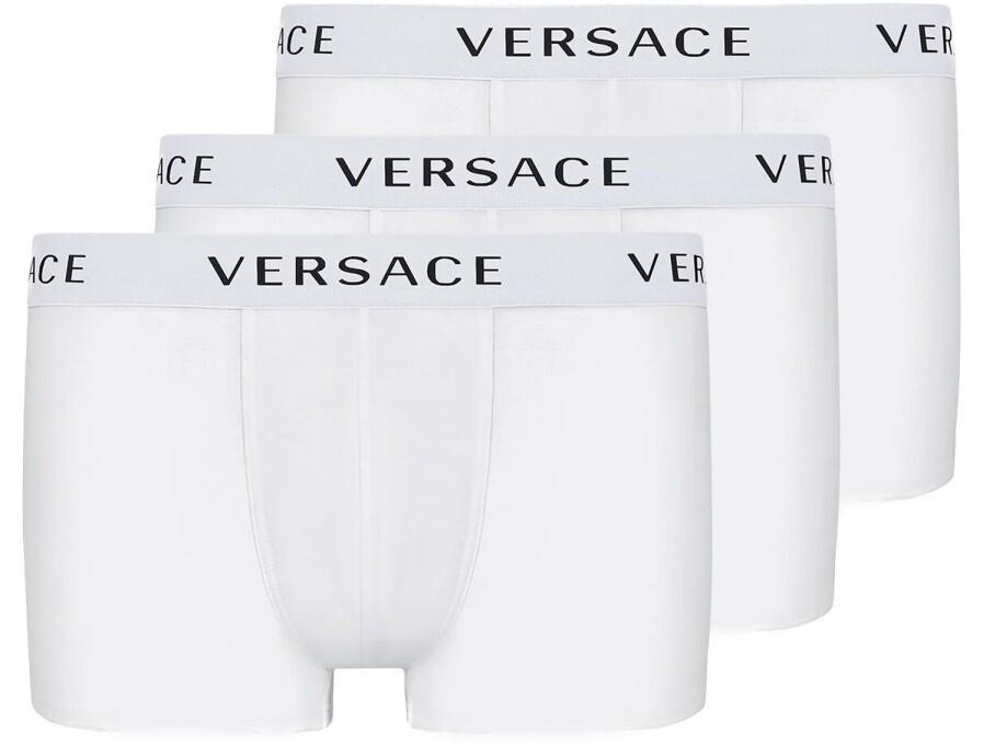 Versace Pack Of Three Boxer Shorts With Logo 6 at FORZIERI