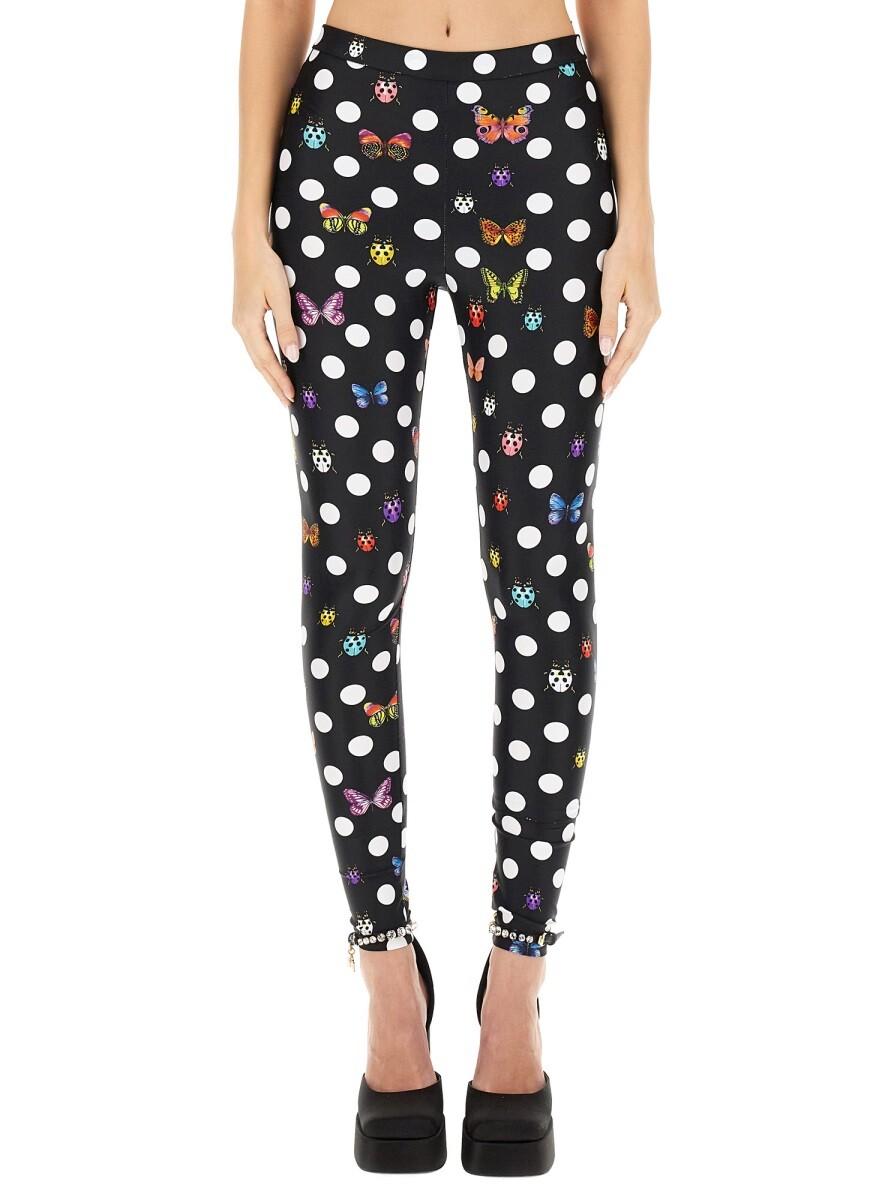 Versace Leggings With Butterflies 38 IT at FORZIERI