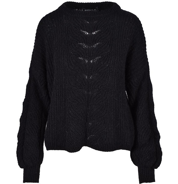 Women's Black Sweater - Vanessa Scott