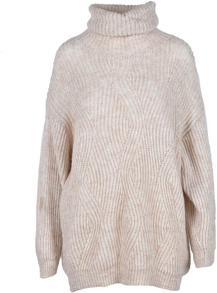 Women's Beige Sweater - Vanessa Scott