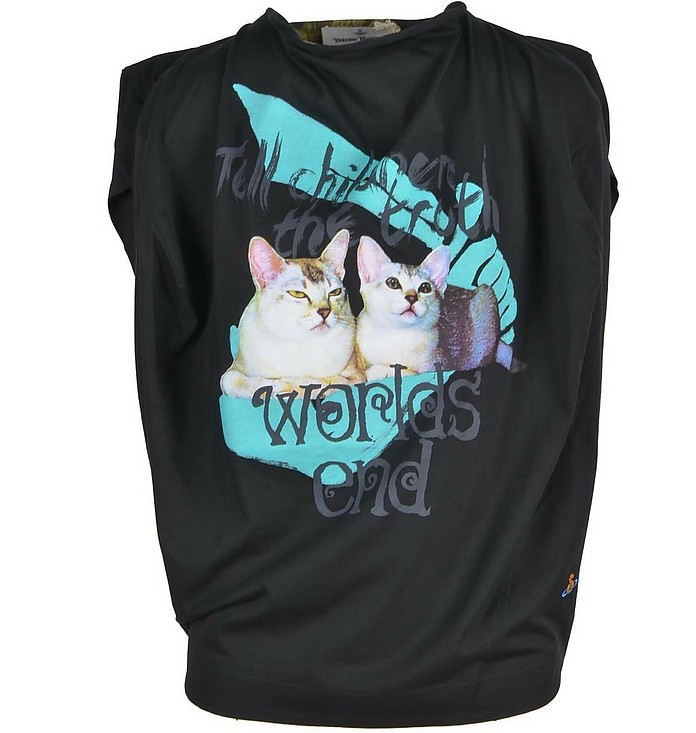 Women's Black T-Shirt - Vivienne Westwood