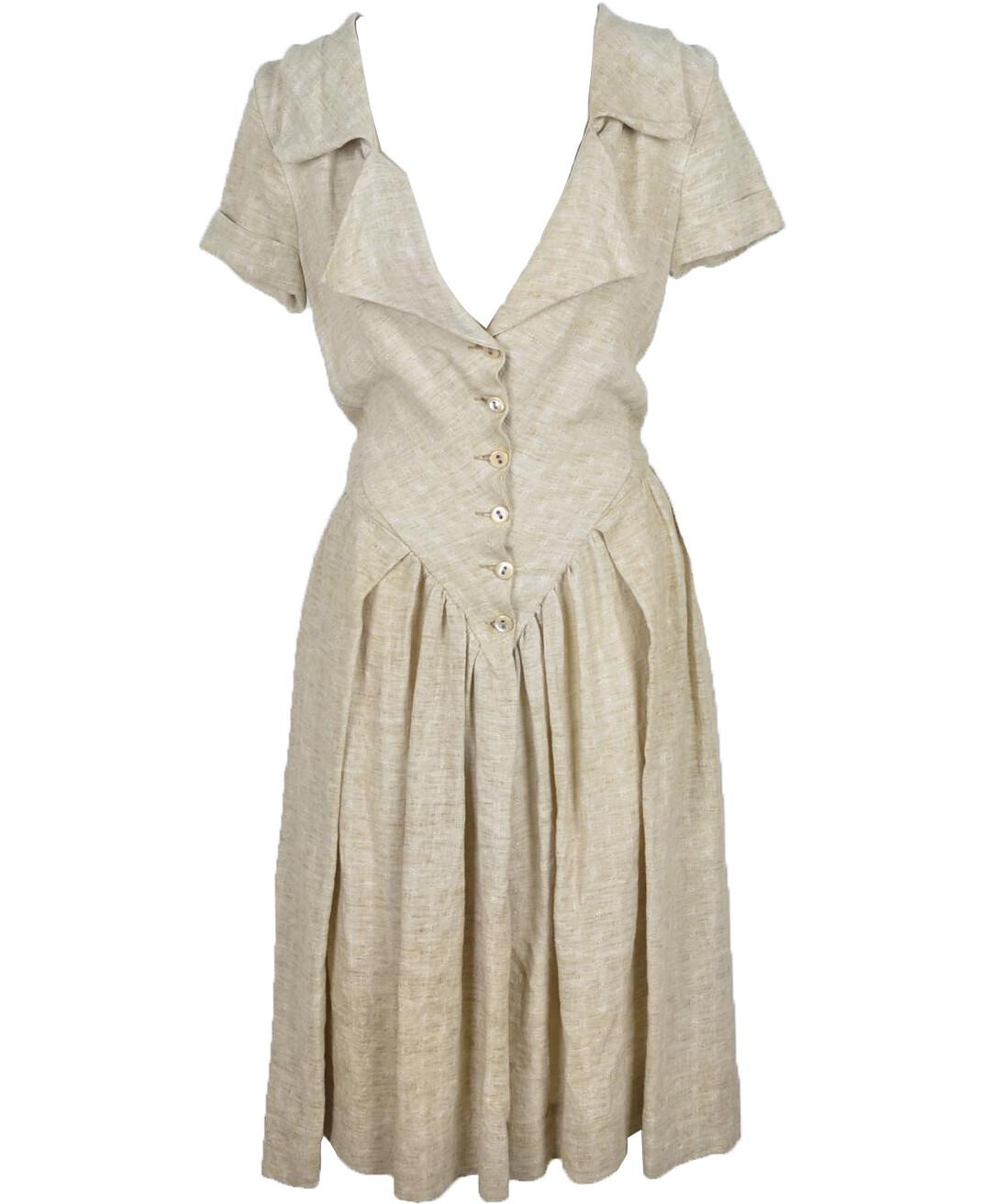 Vivienne Westwood Women's Beige Dress 42 IT at FORZIERI